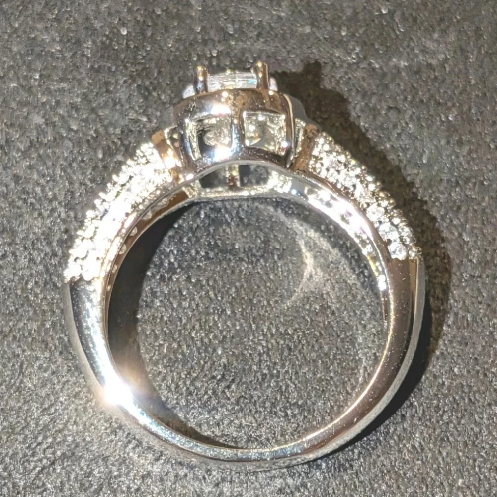 Stunning 3 Ct  Cushion Lab Created Diamond 925 Silver Ring For Men/Women Sz 7